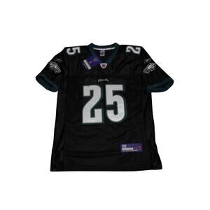 Vintage Reebok NFL Philadelphia Eagles #25 Jersey Black Men’s Size 50 NWT